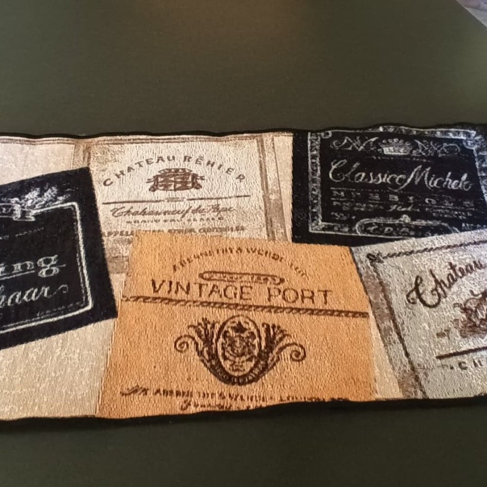 Woven Tapestry Table Runner ~ *Fine Wine*